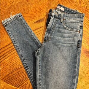 Joe's Jeans Distressed Blue Ankle Jeans
